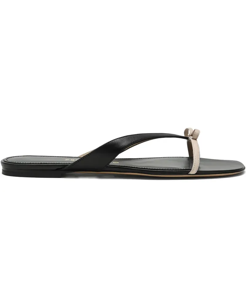 Ferragamo Abibi Flip-Flops mit Schleifendetail - Schwarz Schwarz