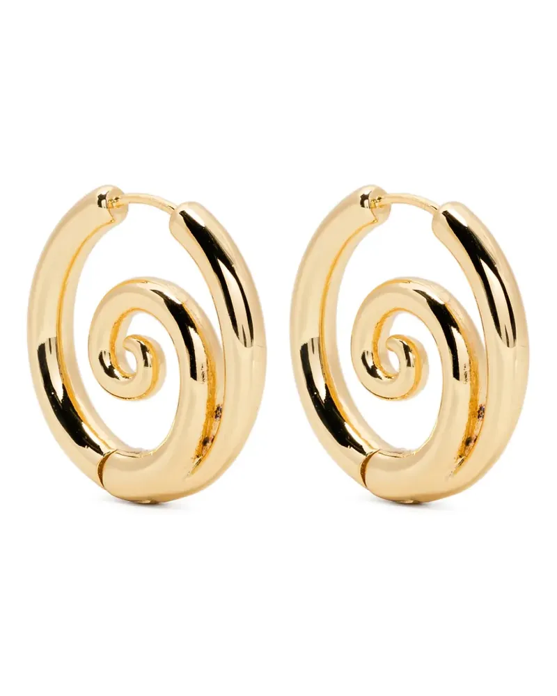 Kenneth Jay Lane Swirl Creolen - Gold Gold