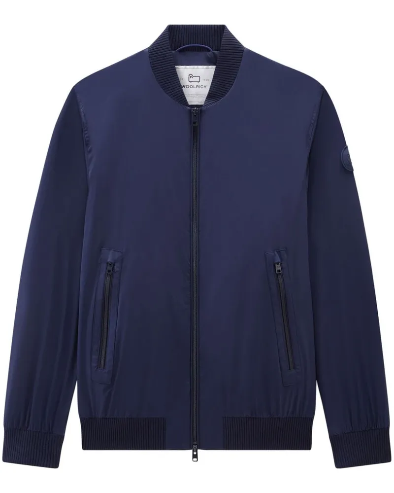 Woolrich Bomberjacke mit Logo-Applikation Blau