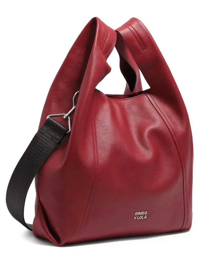 BIMBA Y LOLA Schultertasche aus Leder - Rot Rot