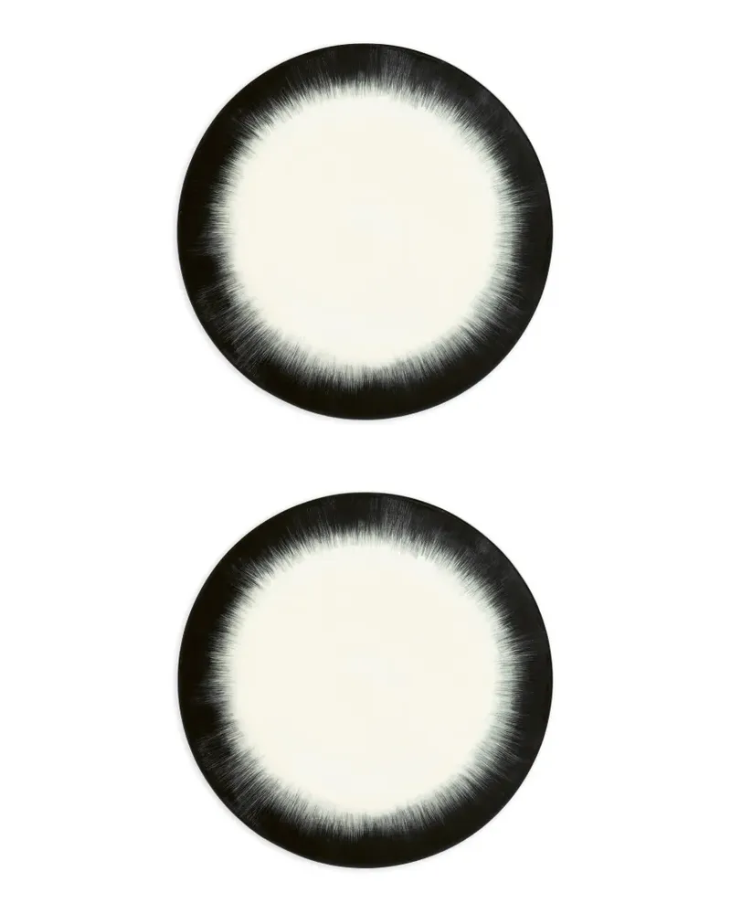 Serax Dé Teller mit Farbverlauf-Optik (2er-Set) - Weiß Weiß