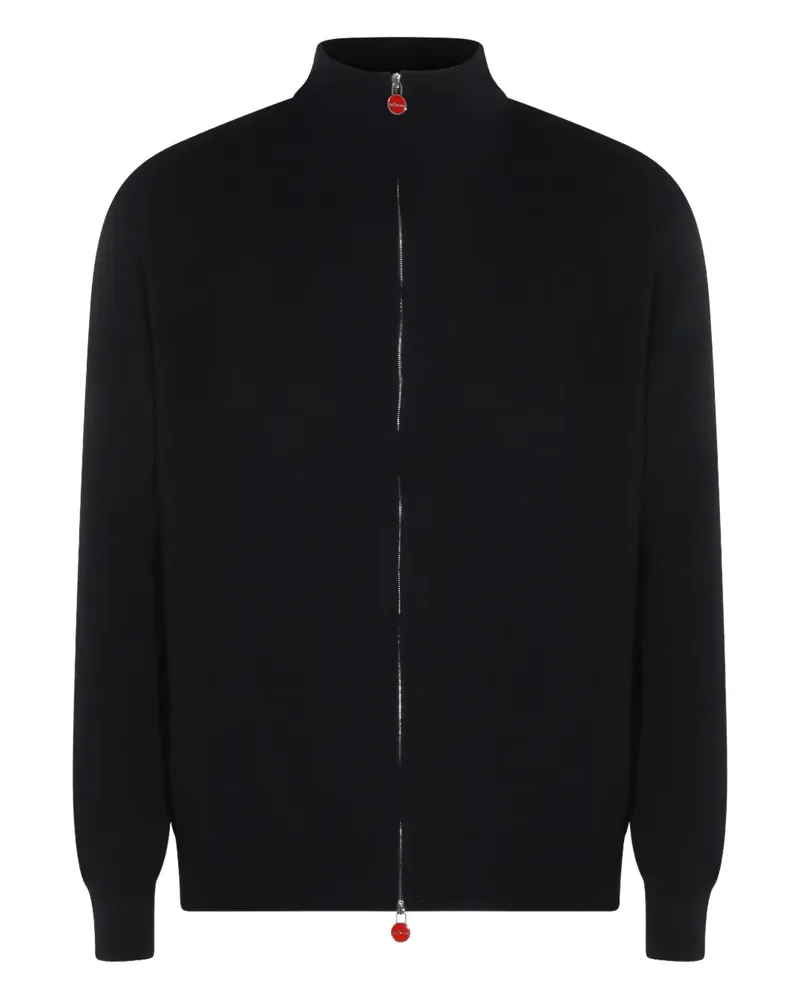 Kiton zip cardigan - Schwarz Schwarz
