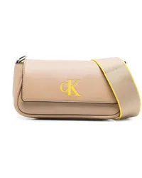 Calvin Klein Schultertasche mit Logo-Print Nude