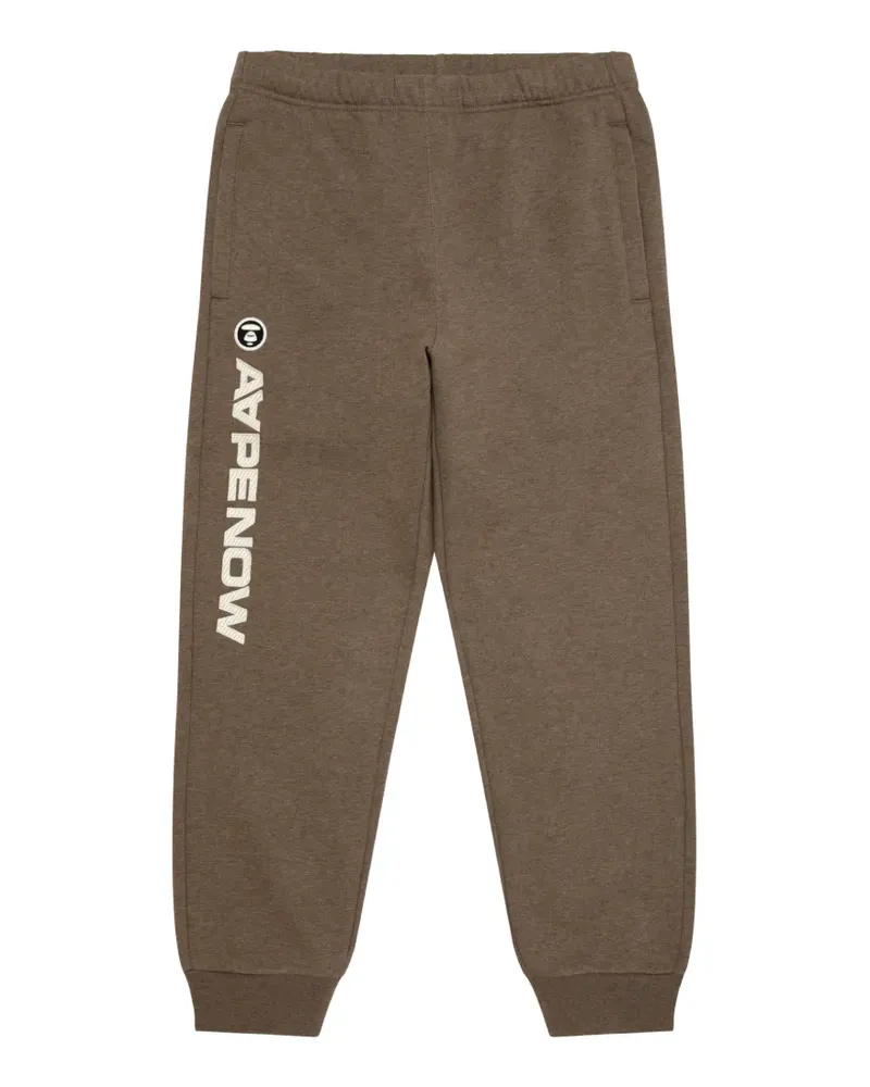 BAPE Jogginghose mit Logo-Print - Braun Braun