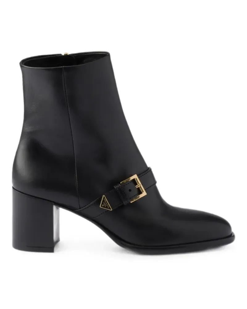 Prada leather booties - Schwarz Schwarz