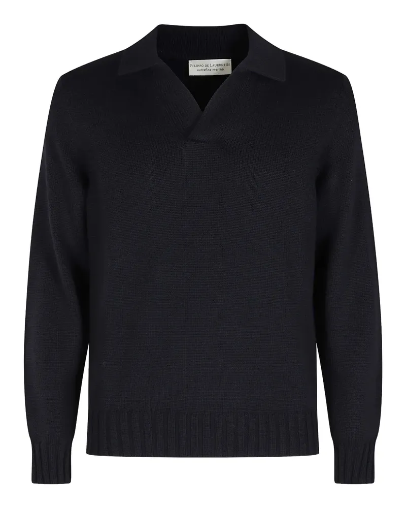 Filippo de Laurentiis V-neck sweater - Blau Blau