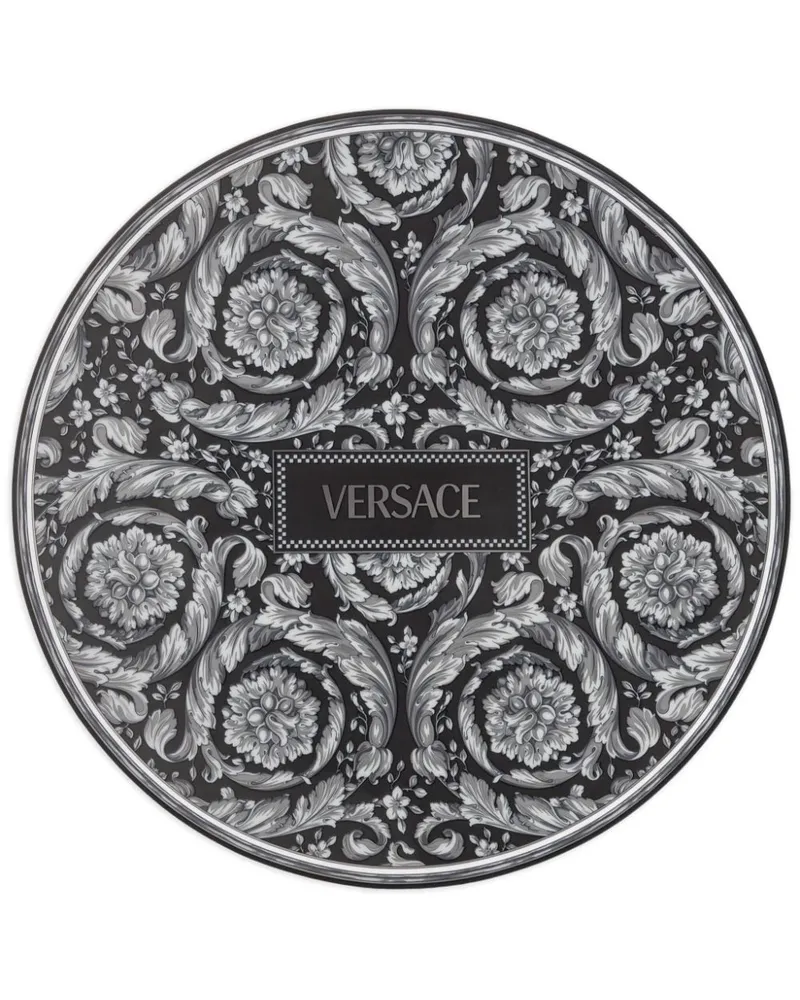 Versace Barocco Haze Servierteller - Schwarz Schwarz