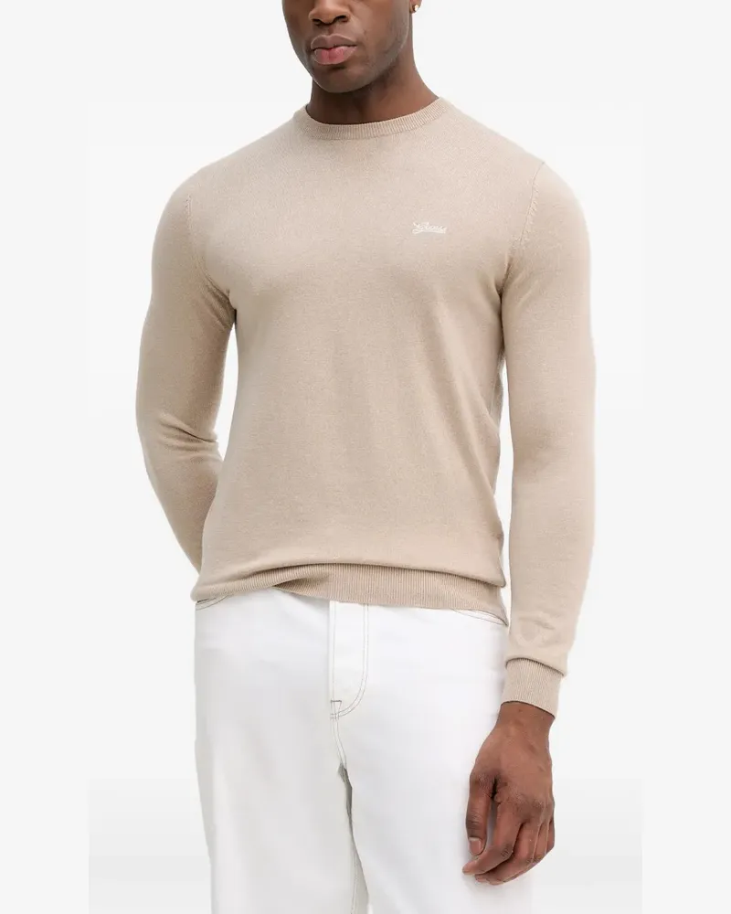 Guess Pullover mit Logo - Nude Nude