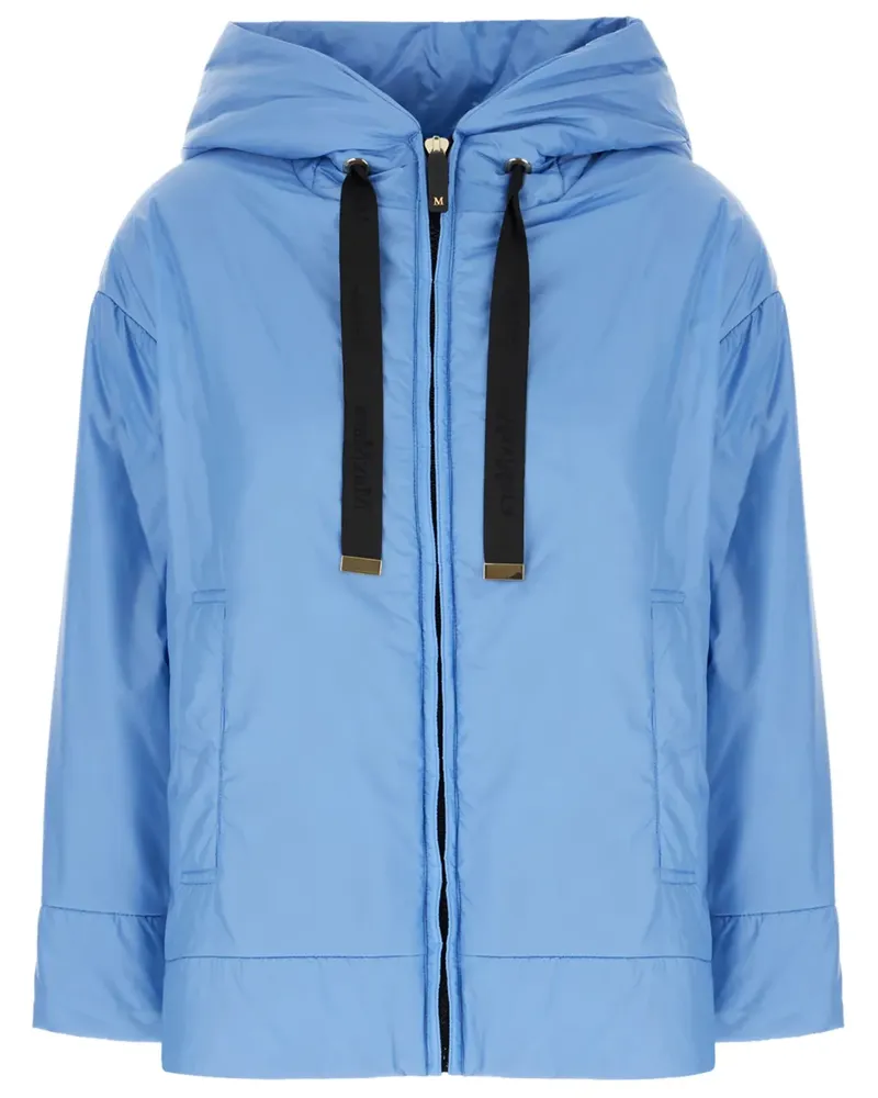 Max Mara Gefütterte Jacke mit Reißverschluss - Blau Blau