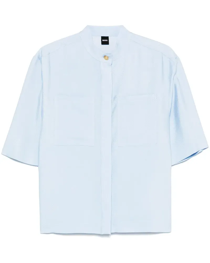 HUGO BOSS Klassisches Twill-Hemd - Blau Blau