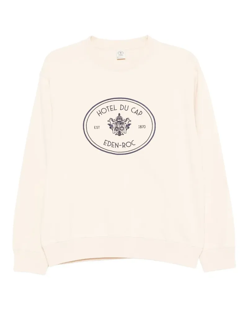 SPORTY & RICH Sweatshirt mit Wappen-Print - Nude Nude