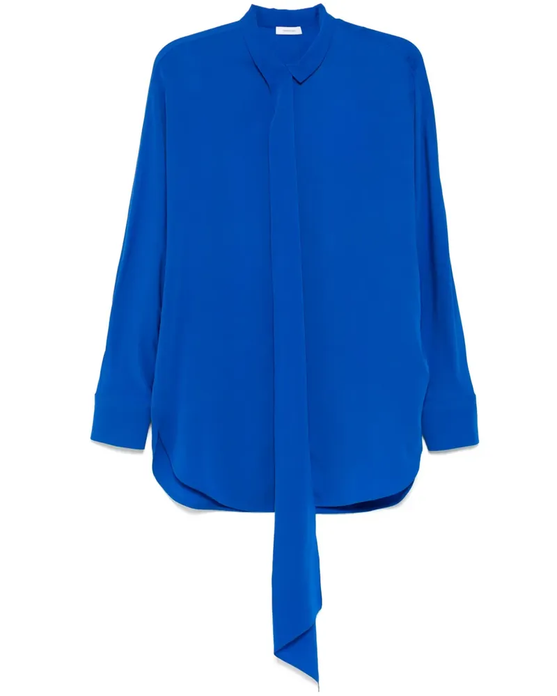 Ferragamo Hemd mit Schnürdetail - Blau Blau