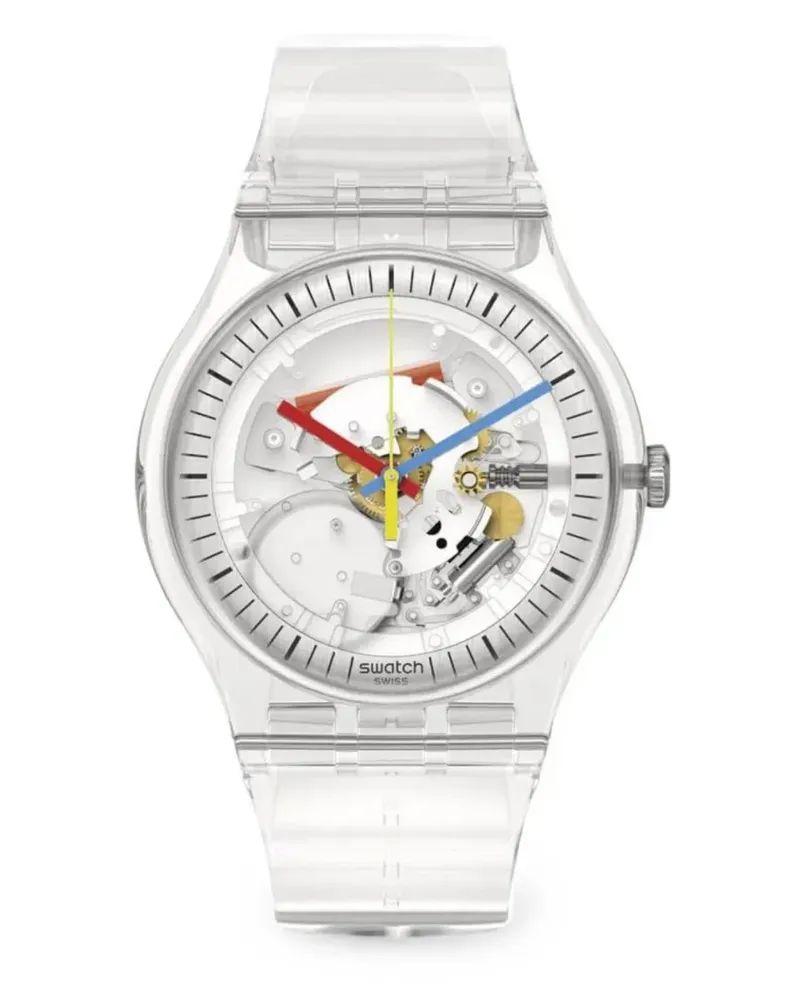 Swatch Clearly New Agent 41mm watch - Weiß Weiß