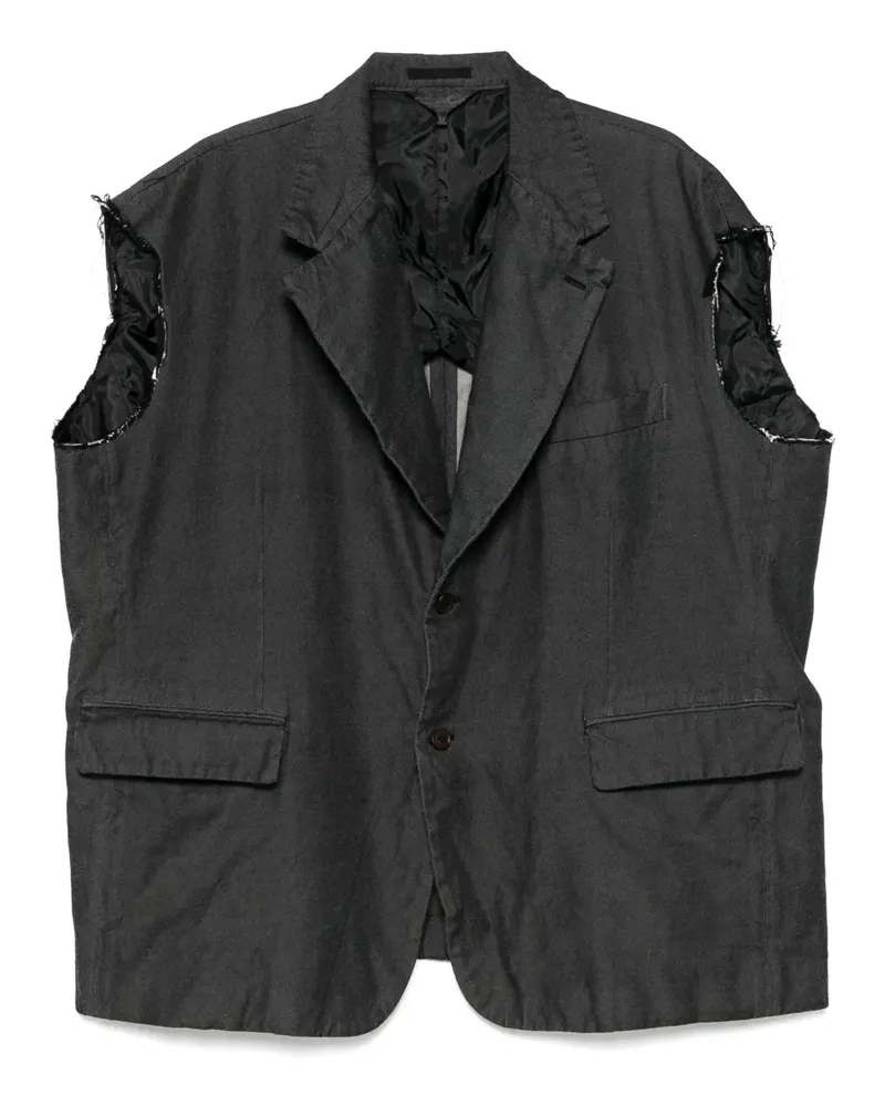 Comme des Garçons Weste aus Denim - Schwarz Schwarz