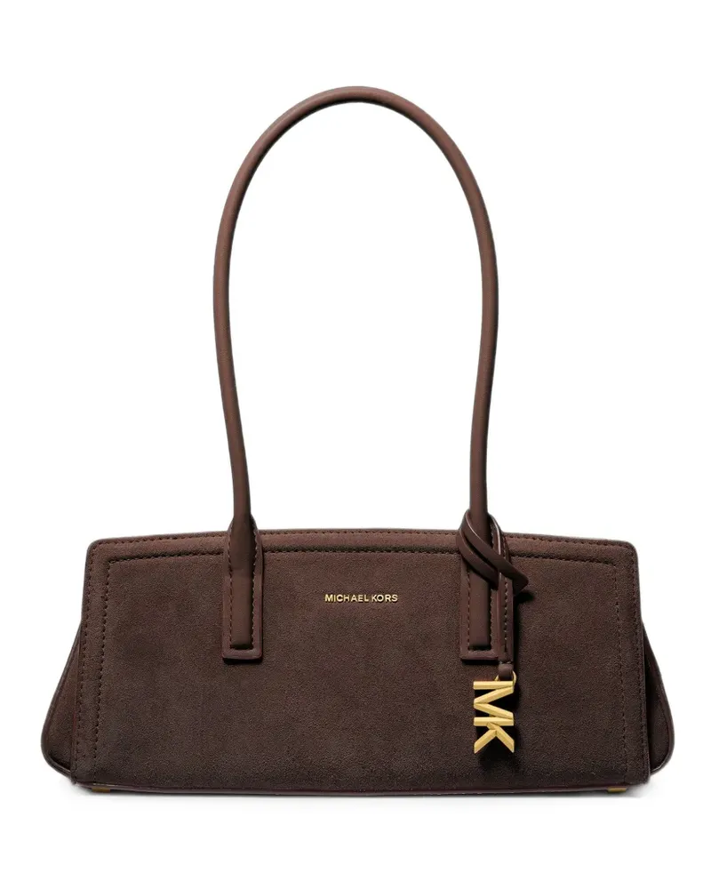 Michael Kors Handtasche mit Logo-Schild - Braun Braun