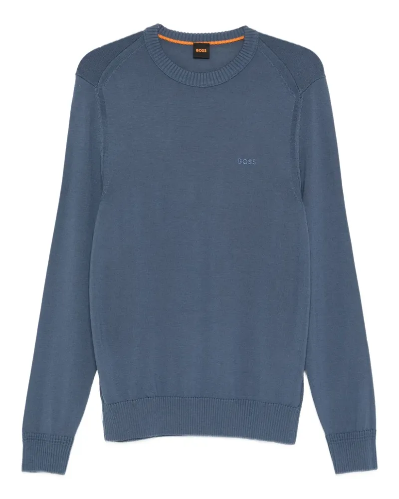 HUGO BOSS Pullover mit Rundhalsausschnitt - Blau Blau