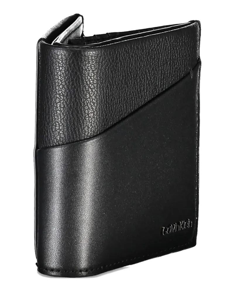 Calvin Klein logo-detail bifold leather wallet - Schwarz Schwarz