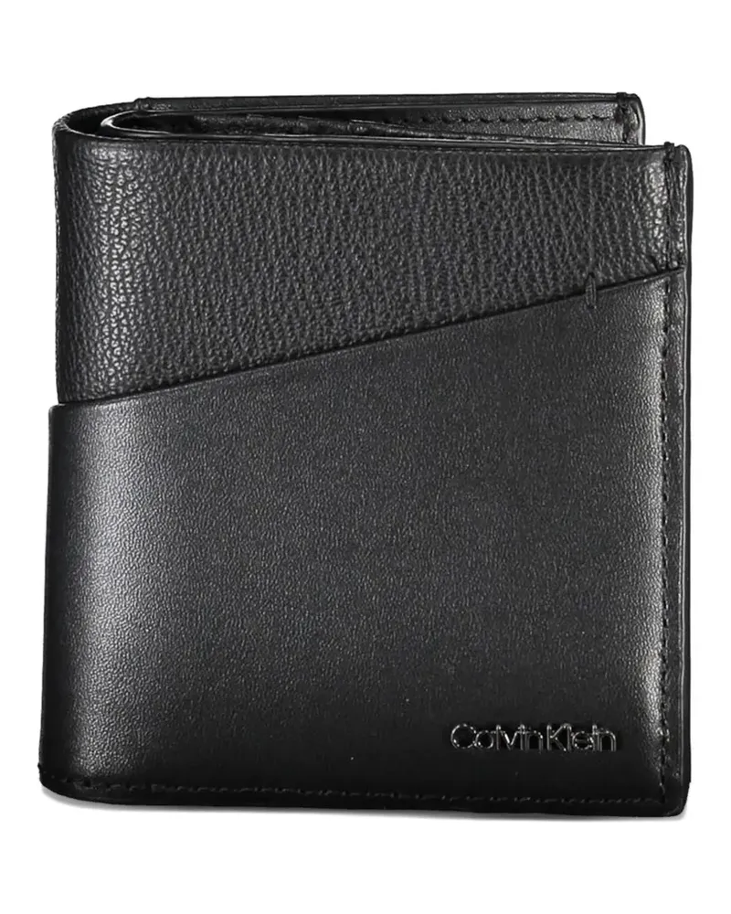 Calvin Klein logo-detail bifold leather wallet - Schwarz Schwarz