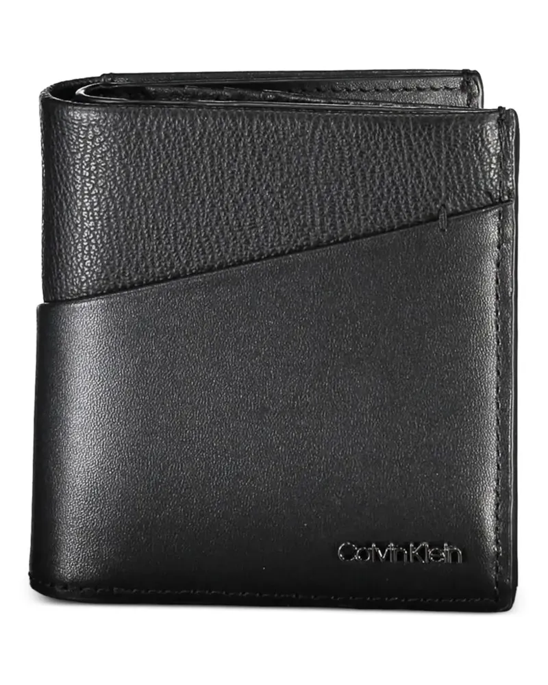 Calvin Klein logo-detail bifold leather wallet - Schwarz Schwarz