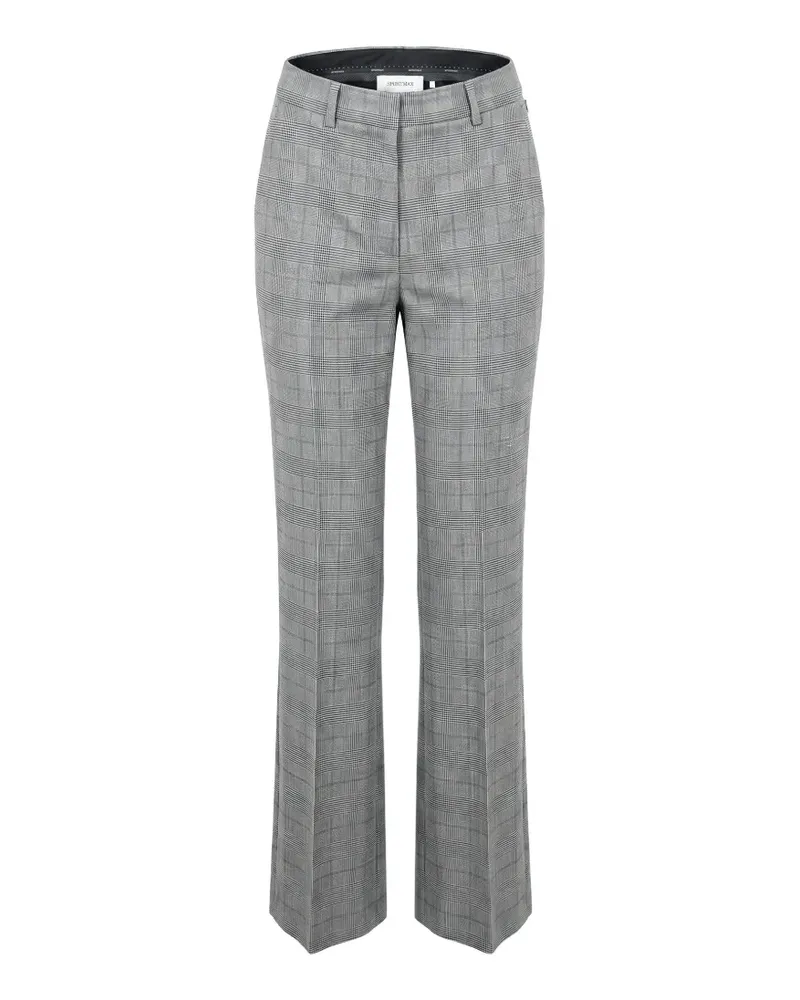 SPORTMAX Hose mit Karomuster - Grau Grau
