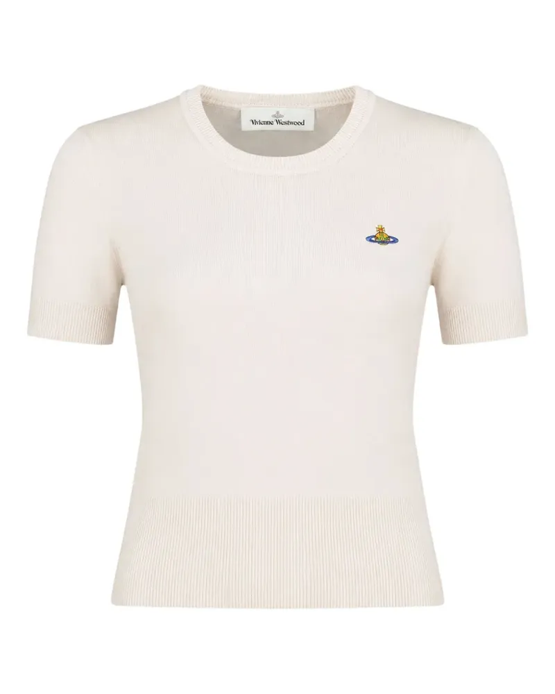 Vivienne Westwood T-Shirt mit Bea Orb-Stickerei - Nude Nude
