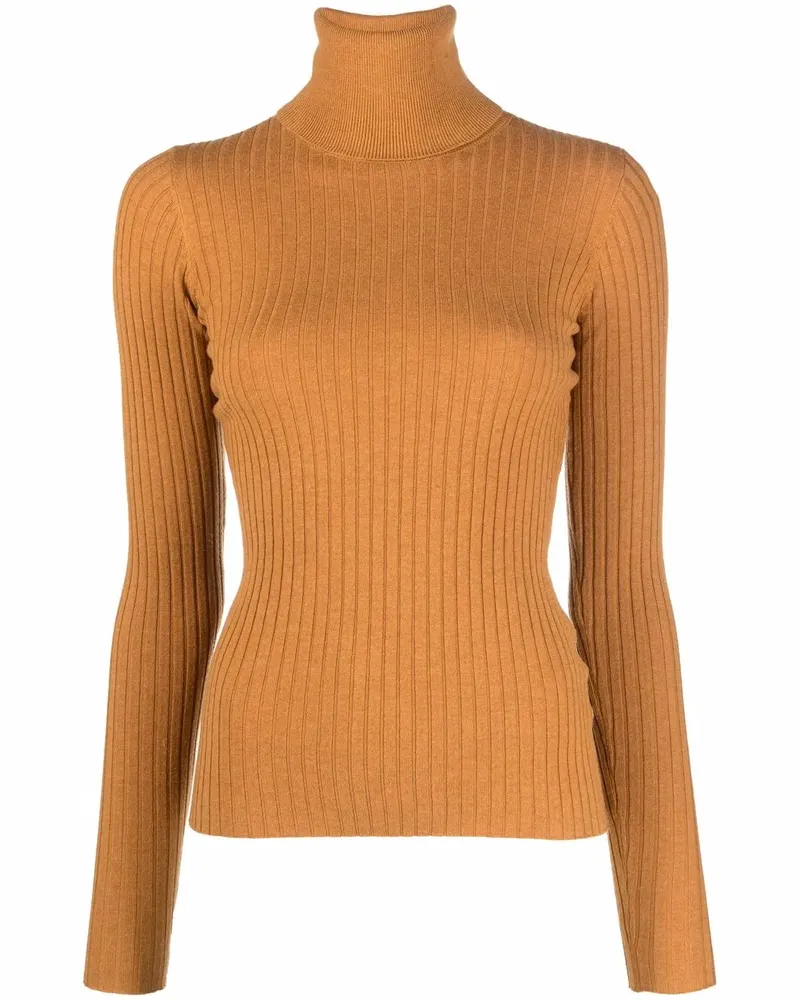 Dodo Bar Or Gerippter Rollkragenpullover - Orange Orange