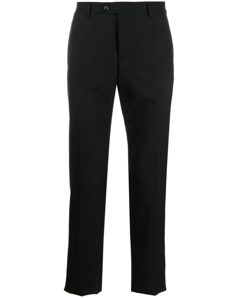 LARDINI Halbhohe Tapered-Hose Schwarz