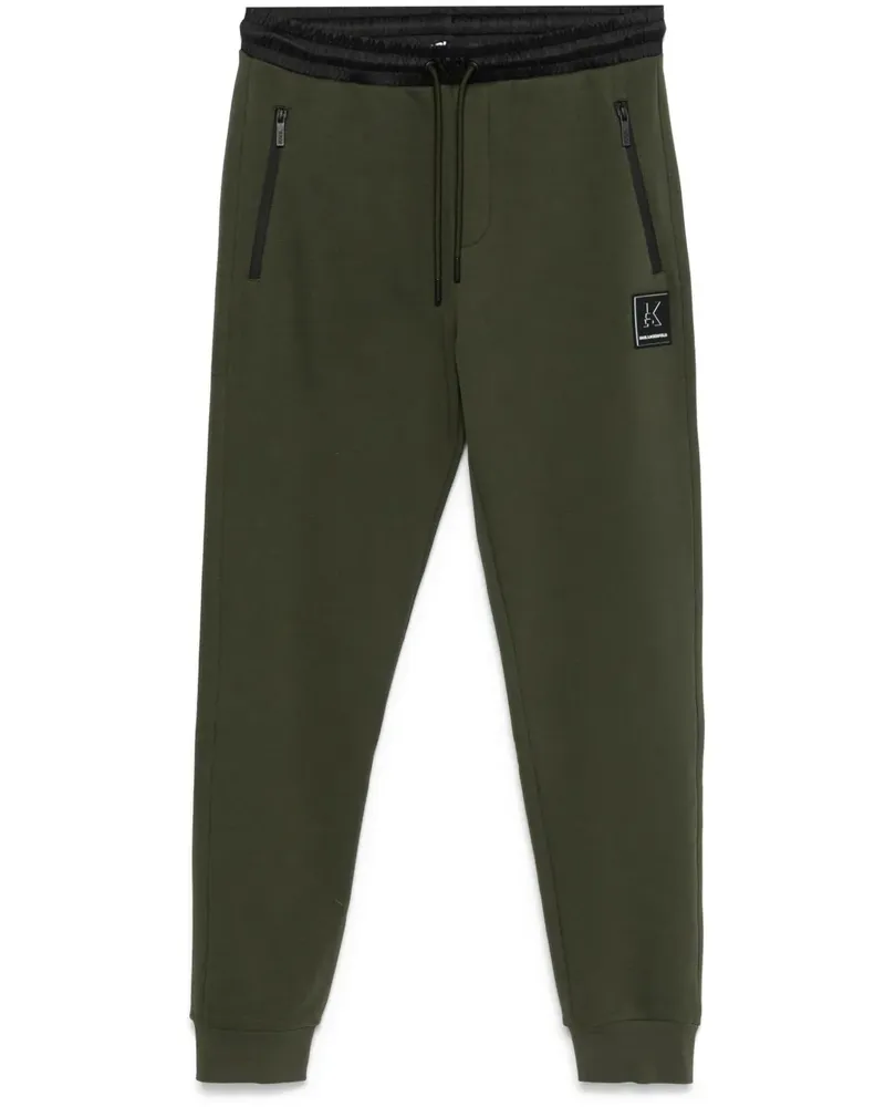 Karl Lagerfeld Jogginghose mit Logo-Applikation - Grün Grün