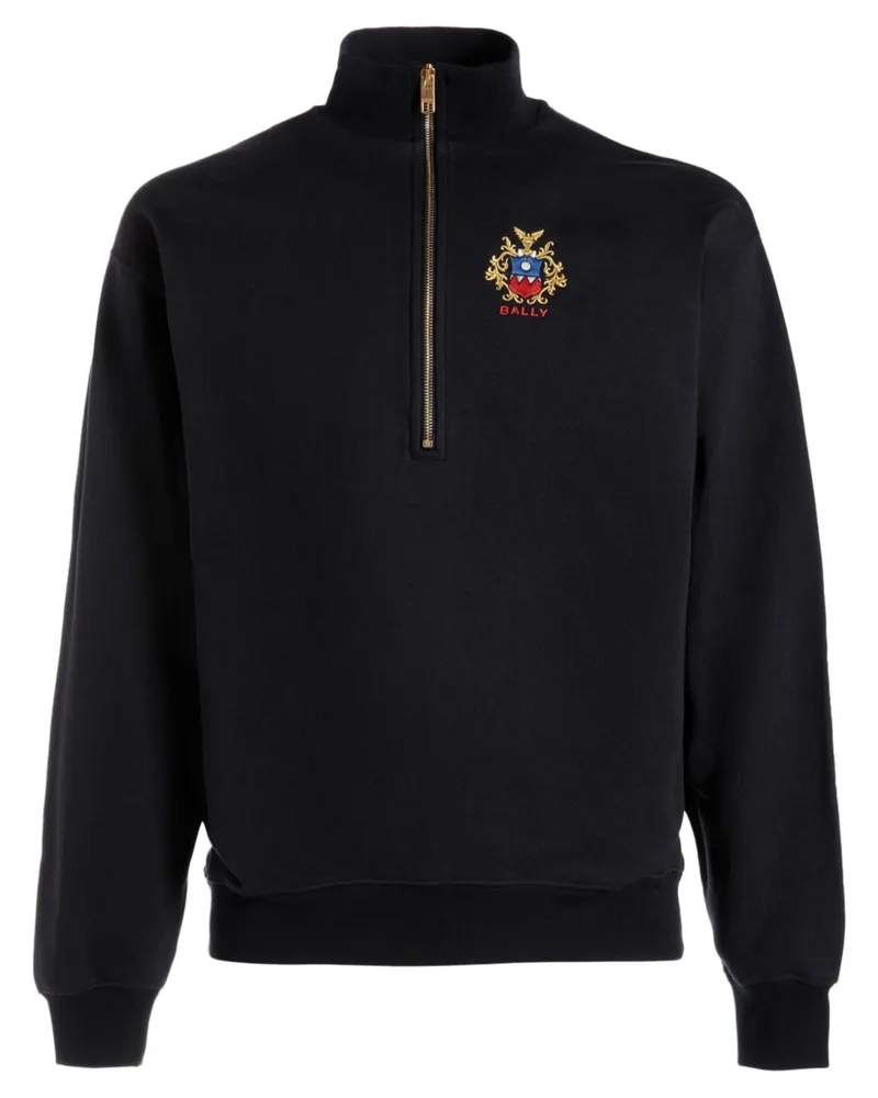 Bally Besticktes Sweatshirt mit Reißverschluss - Blau Blau