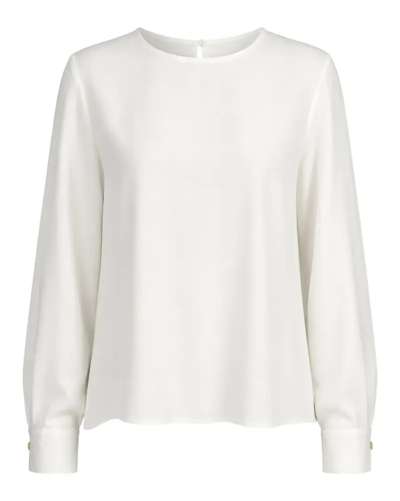 Dušan button-cuff slit-back blouse - Weiß Weiß