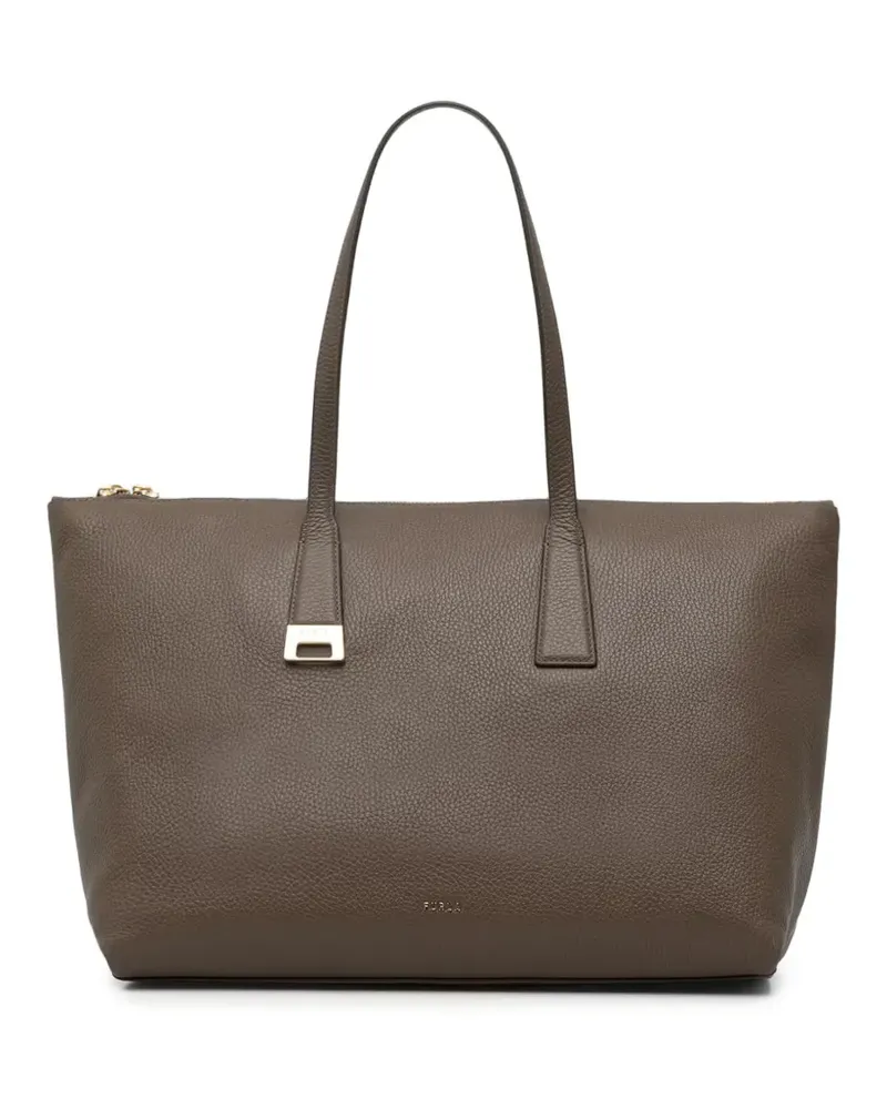 Furla Große Olivia Tote Bag aus Leder - Braun Braun