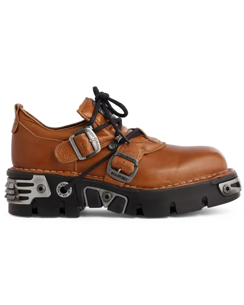 Paco Rabanne x New Rock Gamer Stiefel - Braun Braun