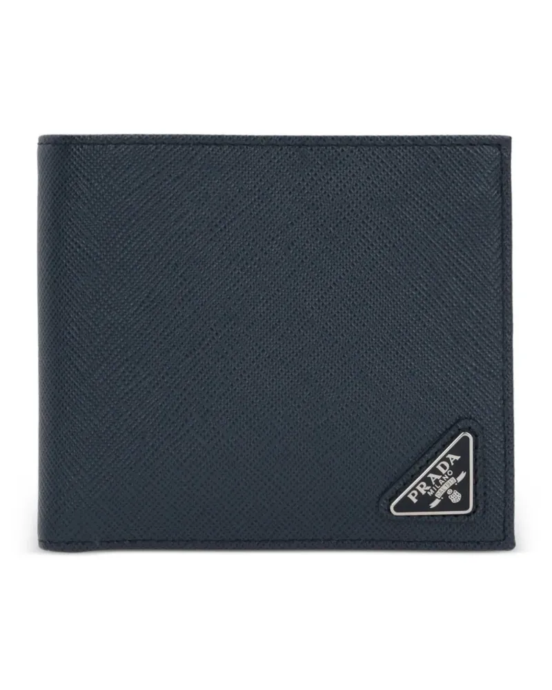 Prada Portemonnaie aus Saffiano-Leder - Blau Blau