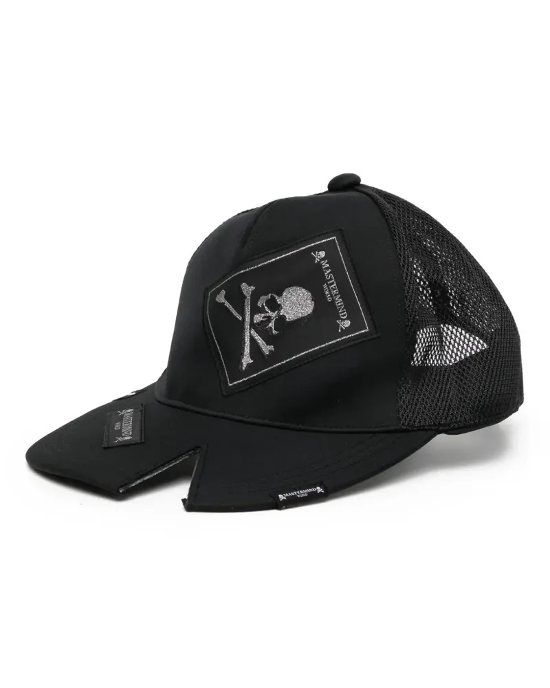 Mastermind World Mesh-Baseballkappe mit Logo-Patch - Schwarz Schwarz