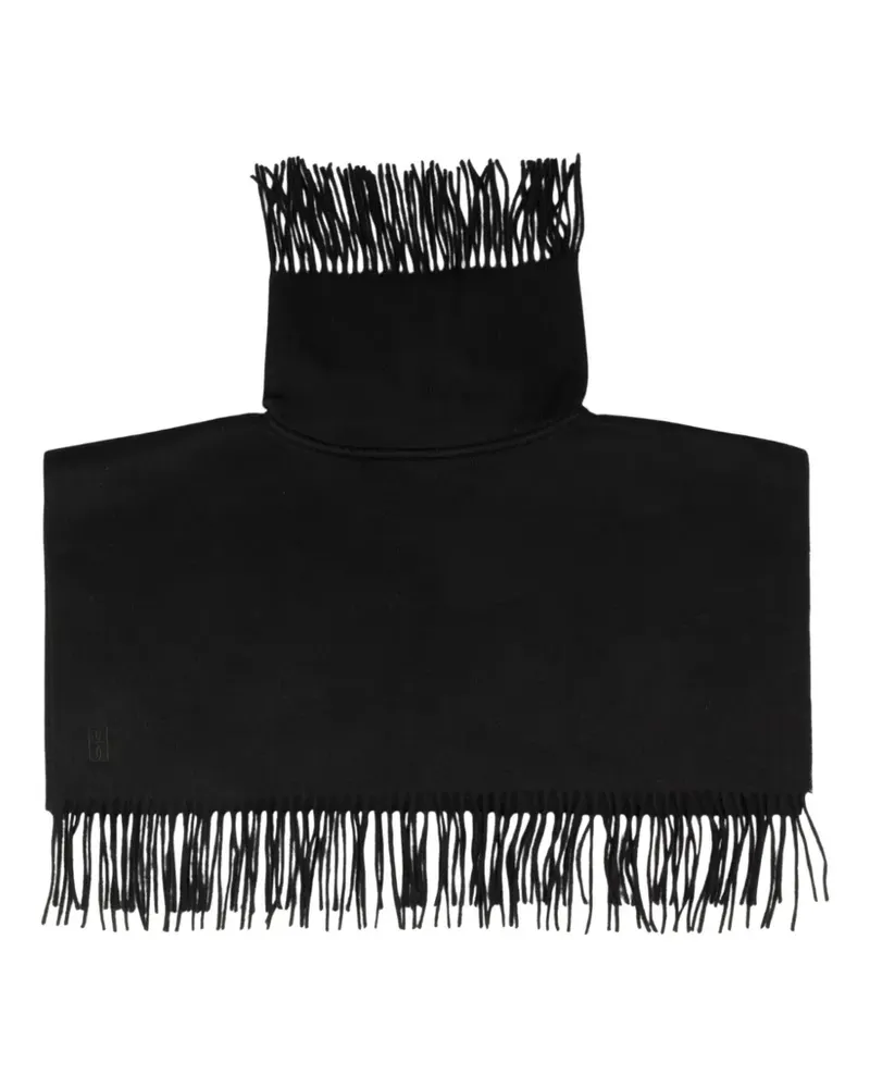 By Malene Birger Turtla fringed scarf - Schwarz Schwarz