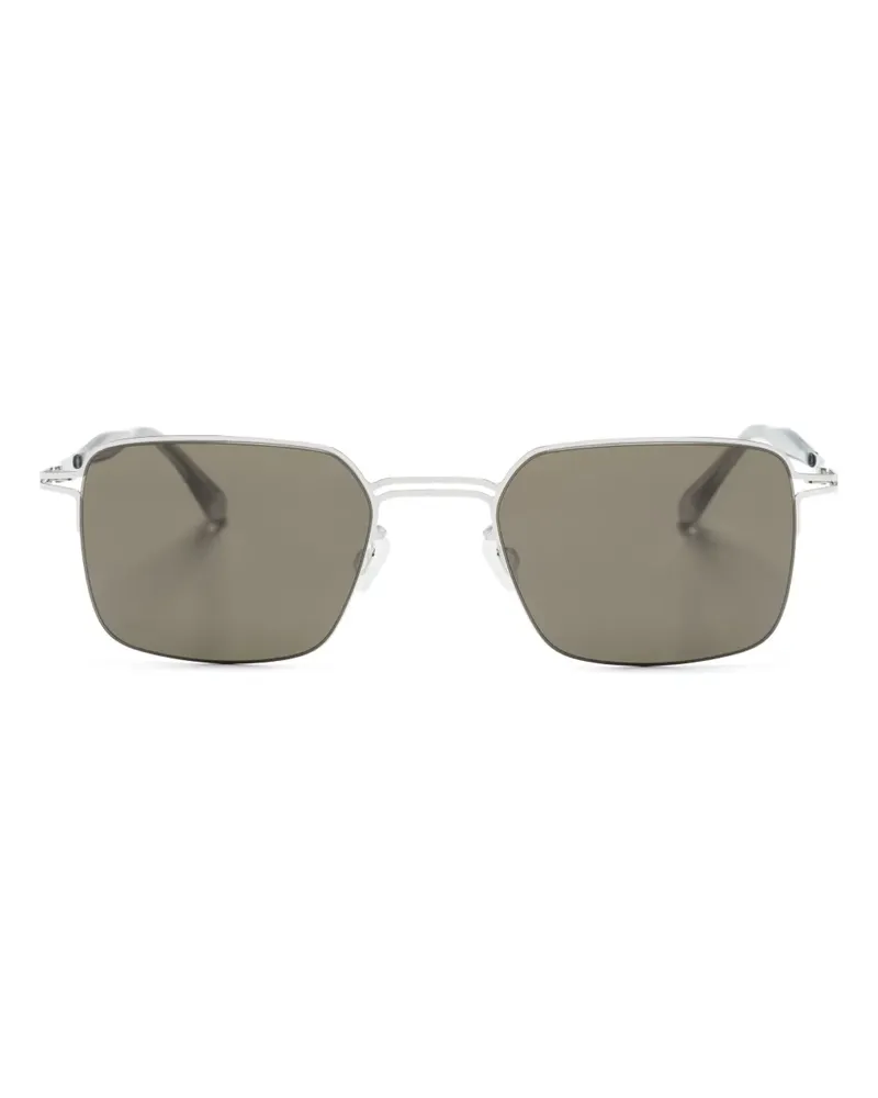 Mykita Alcott Sonnenbrille mit eckigem Gestell - Silber Silber