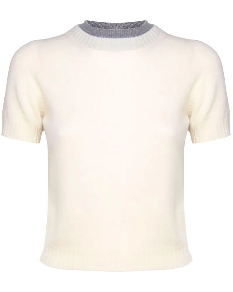 Pinko Gestricktes T-Shirt - Nude Nude