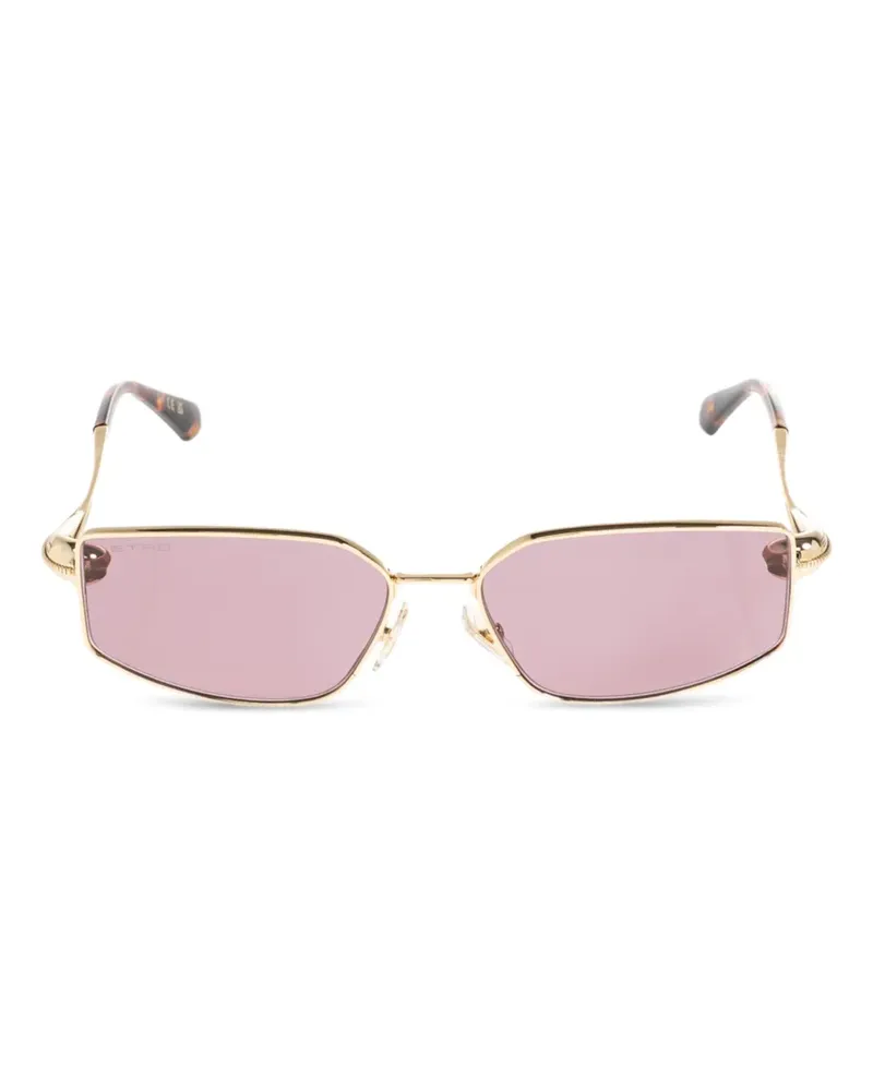 Etro geometric-frame sunglasses - Gold Gold
