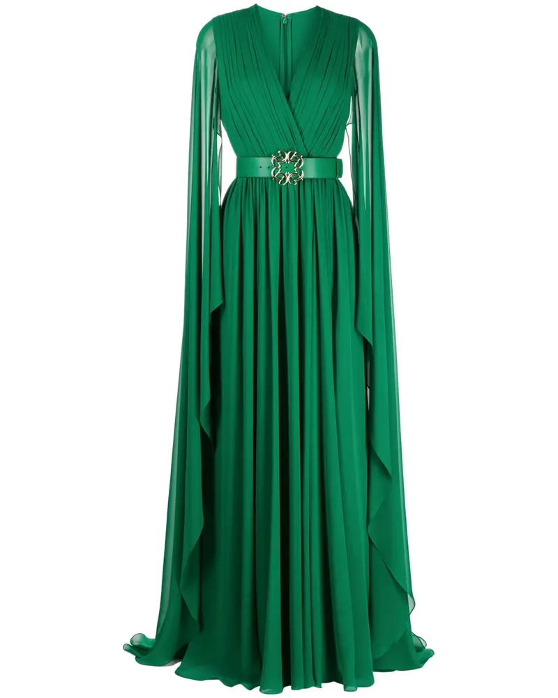 Elie Saab Drapiertes Abendkleid - Grün Grün