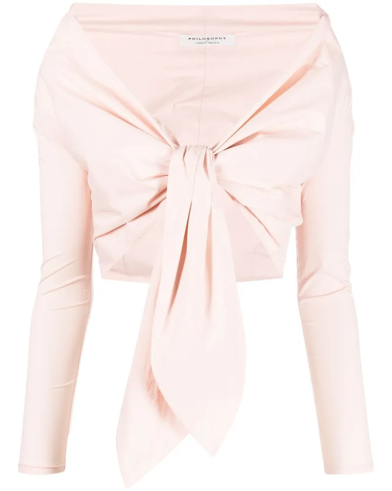 Philosophy Di Lorenzo Serafini Cropped-Top - Rosa Rosa