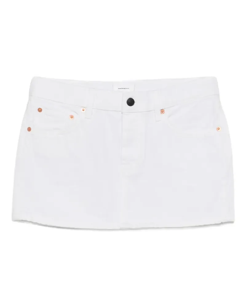 WARDROBE.NYC denim mini skirt - Weiß Weiß