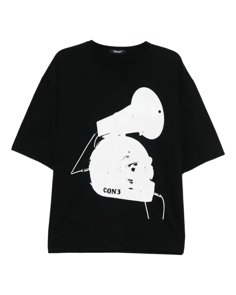 Undercover T-Shirt mit rundem Ausschnitt - Schwarz Schwarz