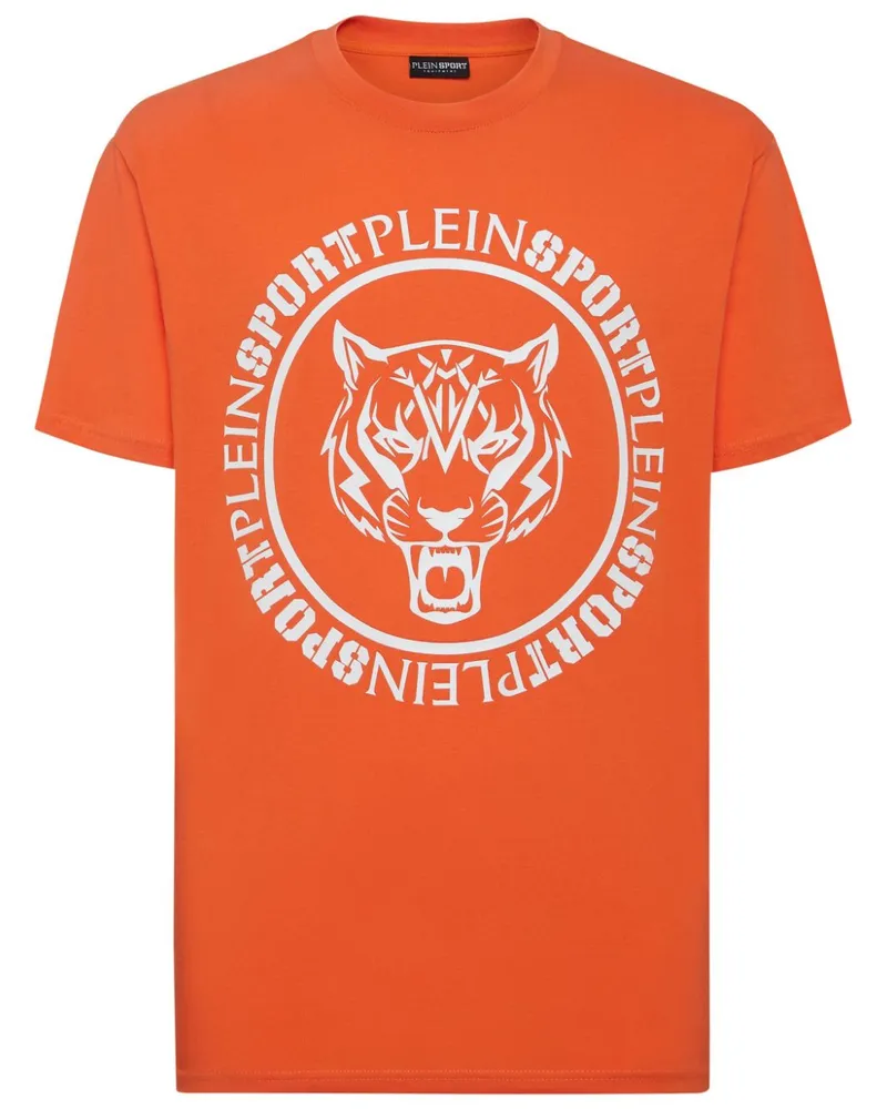 Philipp Plein T-Shirt mit Carbon Tiger-Print - Orange Orange