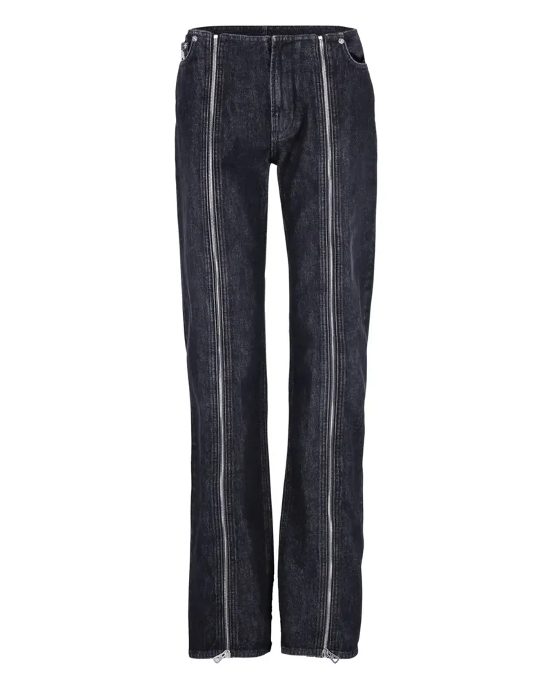 Jean Paul Gaultier zippped jeans - Schwarz Schwarz