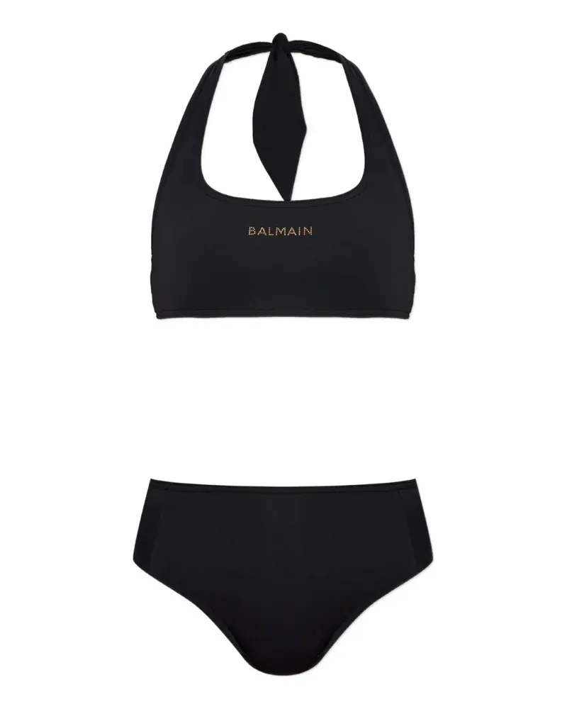 Balmain logo-embellished bikini - Schwarz Schwarz