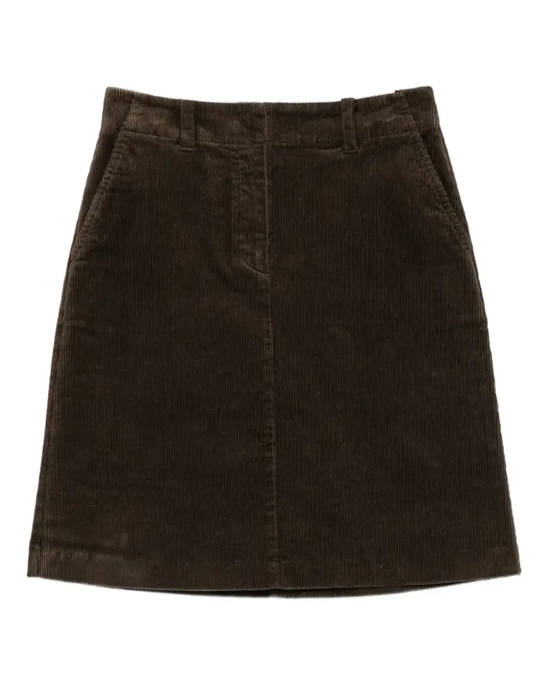 Marc O'Polo Rock aus Cord in Midi-/Mini-Länge - Braun Braun
