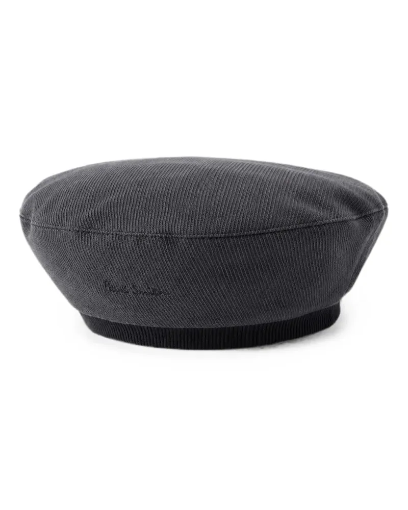 Paul Smith Baskenmütze aus Twill - Grau Grau