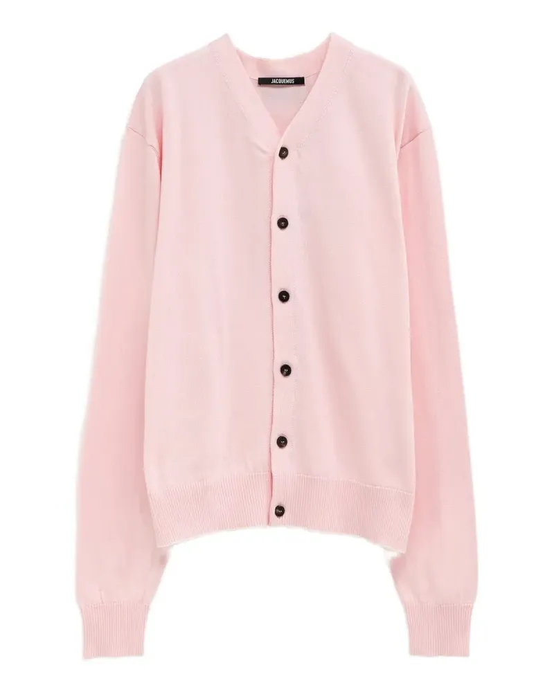 Jacquemus The Rio V-neck cardigan - Rosa Rosa