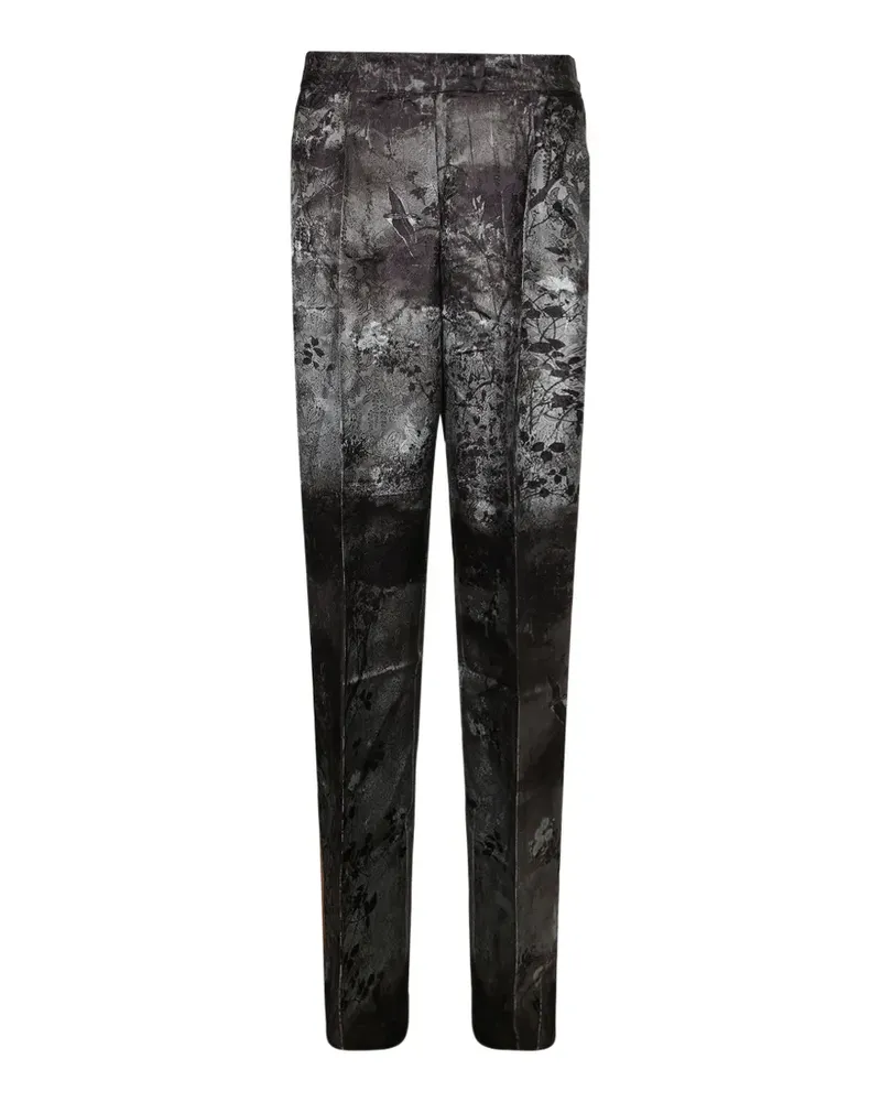 Pierre-Louis Mascia Hose aus Seidenjacquard mit Blumenprint - Grau Grau