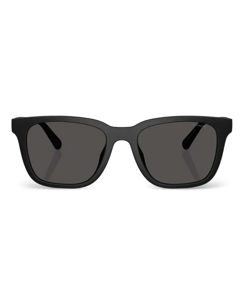 Coach C Hardware textured square-frame sunglasses - Schwarz Schwarz
